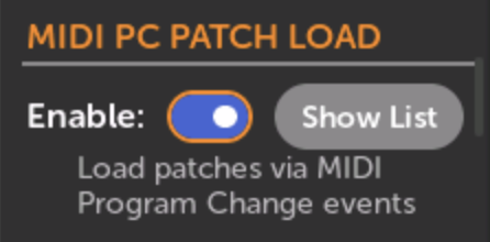 MIDI PC Patch Load preference