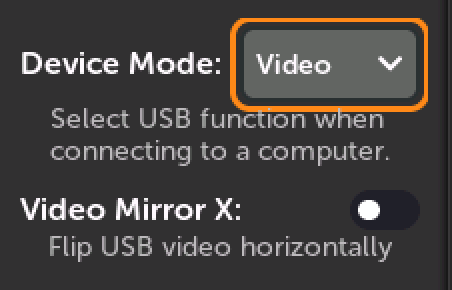 Device Mode preference