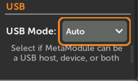 USB Mode preference