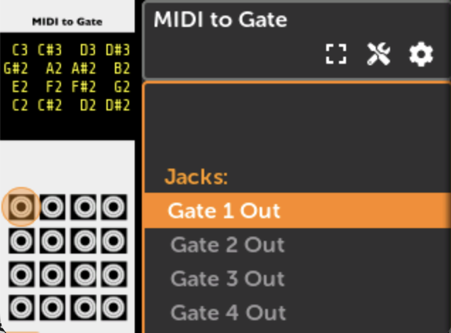 MIDI to Gate module
